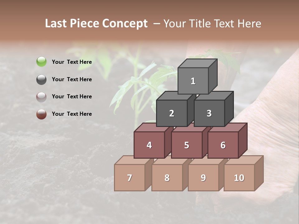 Seedling Greenhouse Sticking PowerPoint Template