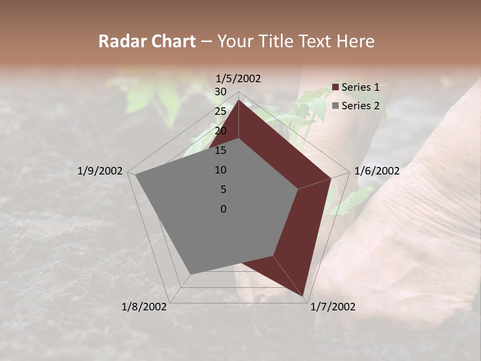 Seedling Greenhouse Sticking PowerPoint Template