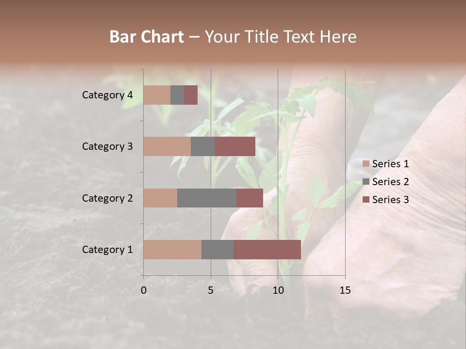 Seedling Greenhouse Sticking PowerPoint Template