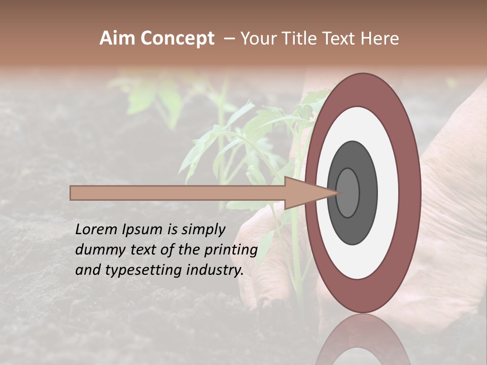 Seedling Greenhouse Sticking PowerPoint Template