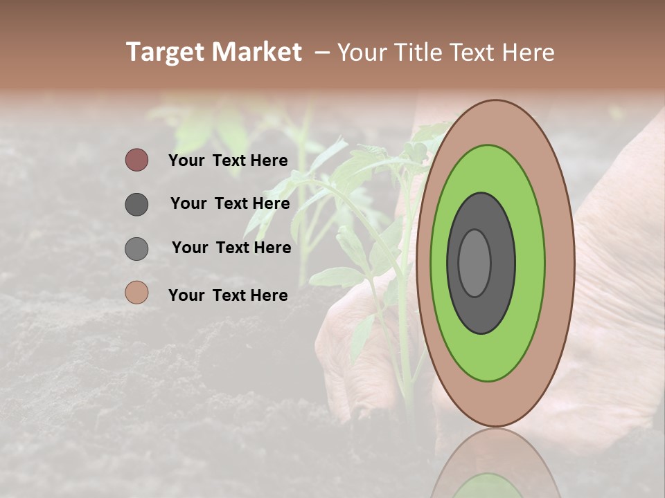 Seedling Greenhouse Sticking PowerPoint Template