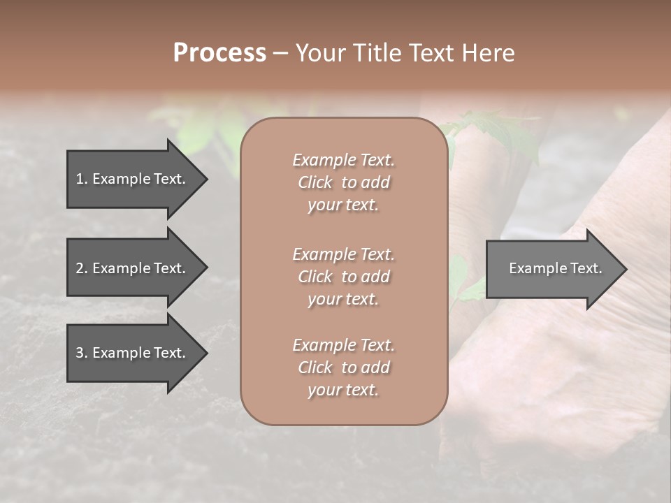 Seedling Greenhouse Sticking PowerPoint Template