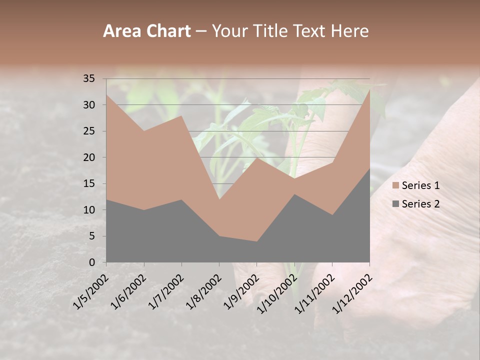 Seedling Greenhouse Sticking PowerPoint Template