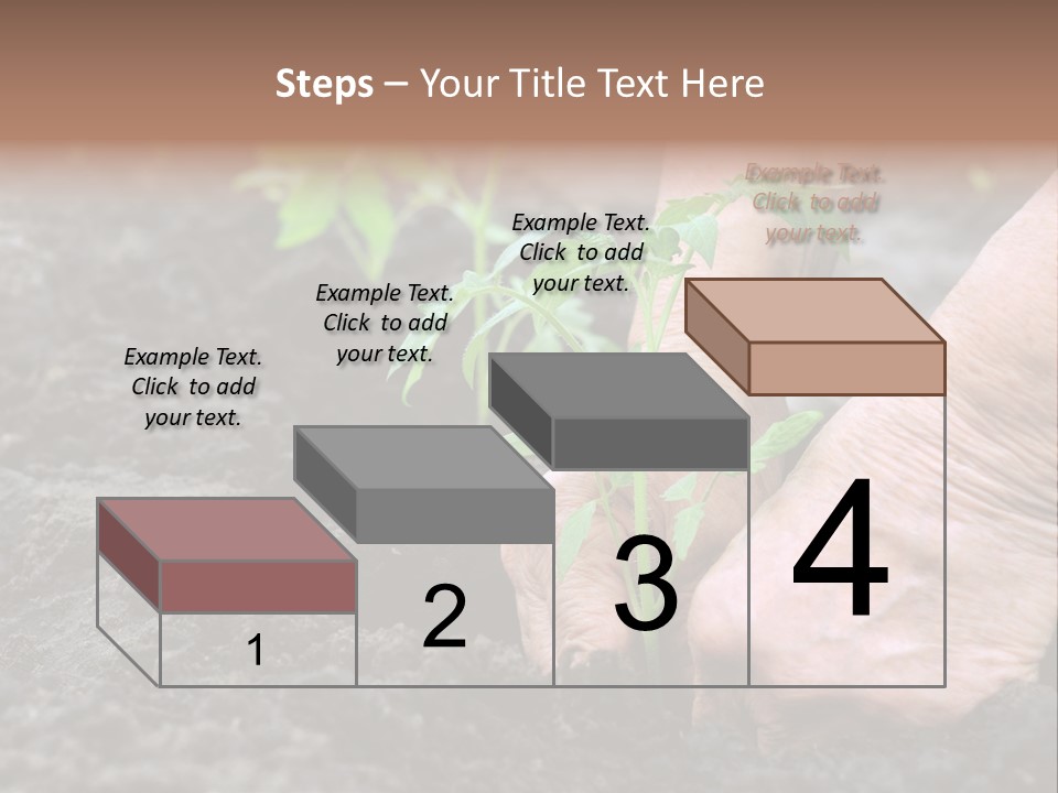 Seedling Greenhouse Sticking PowerPoint Template