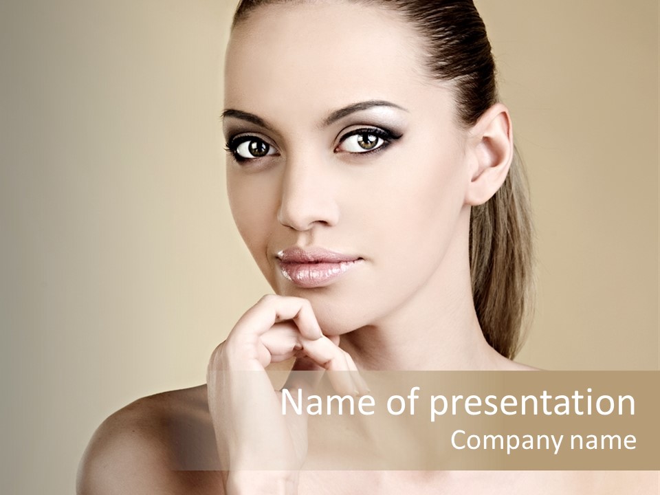 Beautiful Clear Female PowerPoint Template