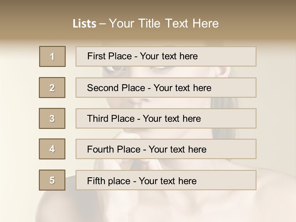 Beautiful Clear Female PowerPoint Template