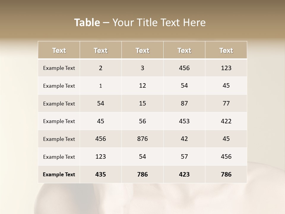 Beautiful Clear Female PowerPoint Template
