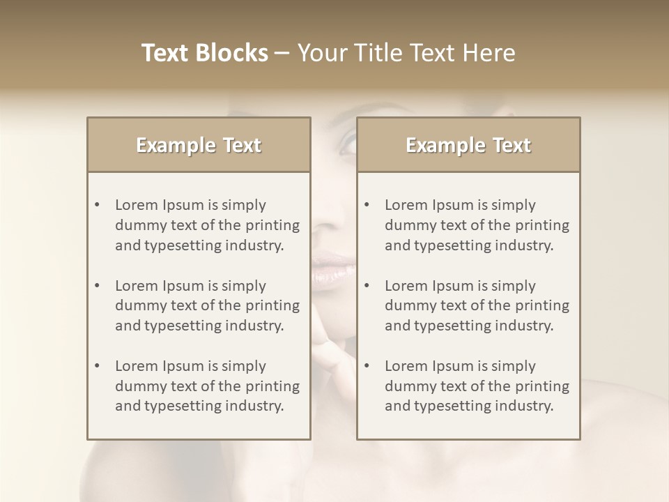 Beautiful Clear Female PowerPoint Template