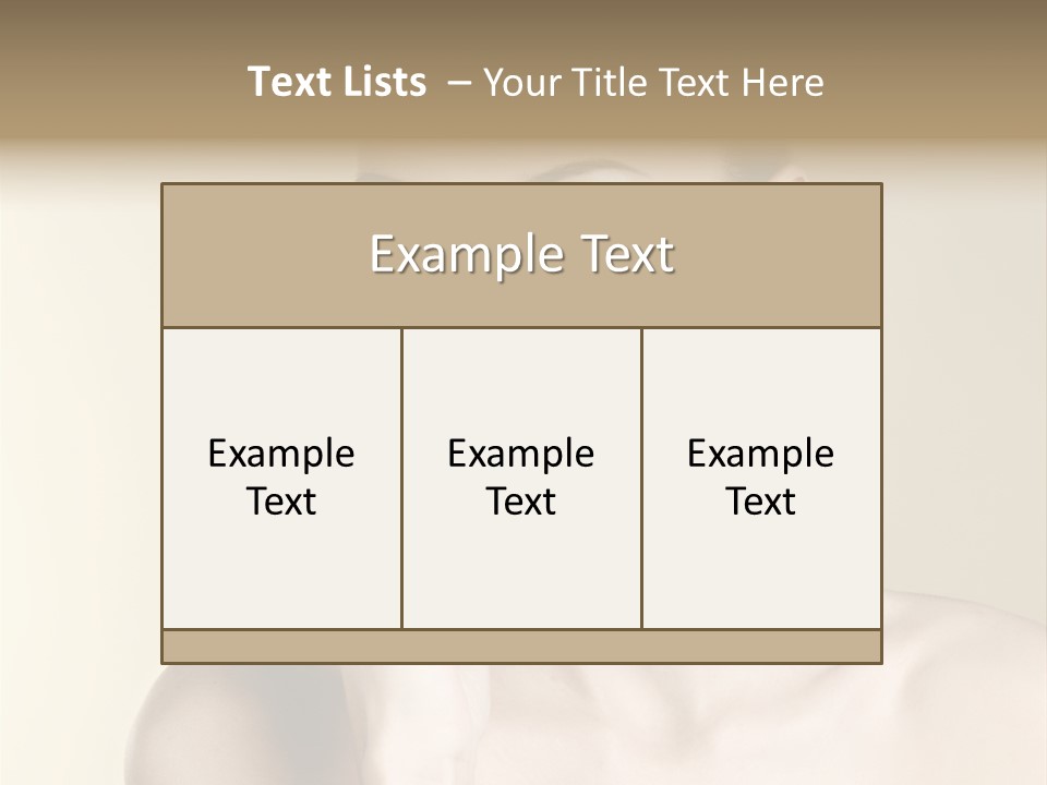 Beautiful Clear Female PowerPoint Template