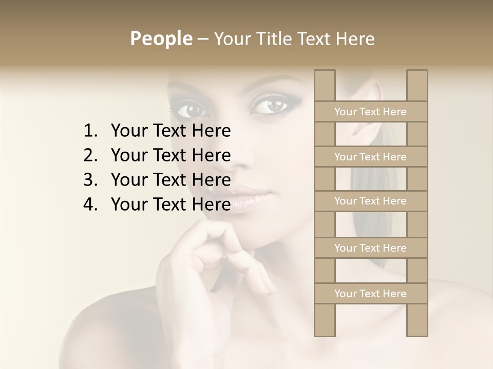 Beautiful Clear Female PowerPoint Template