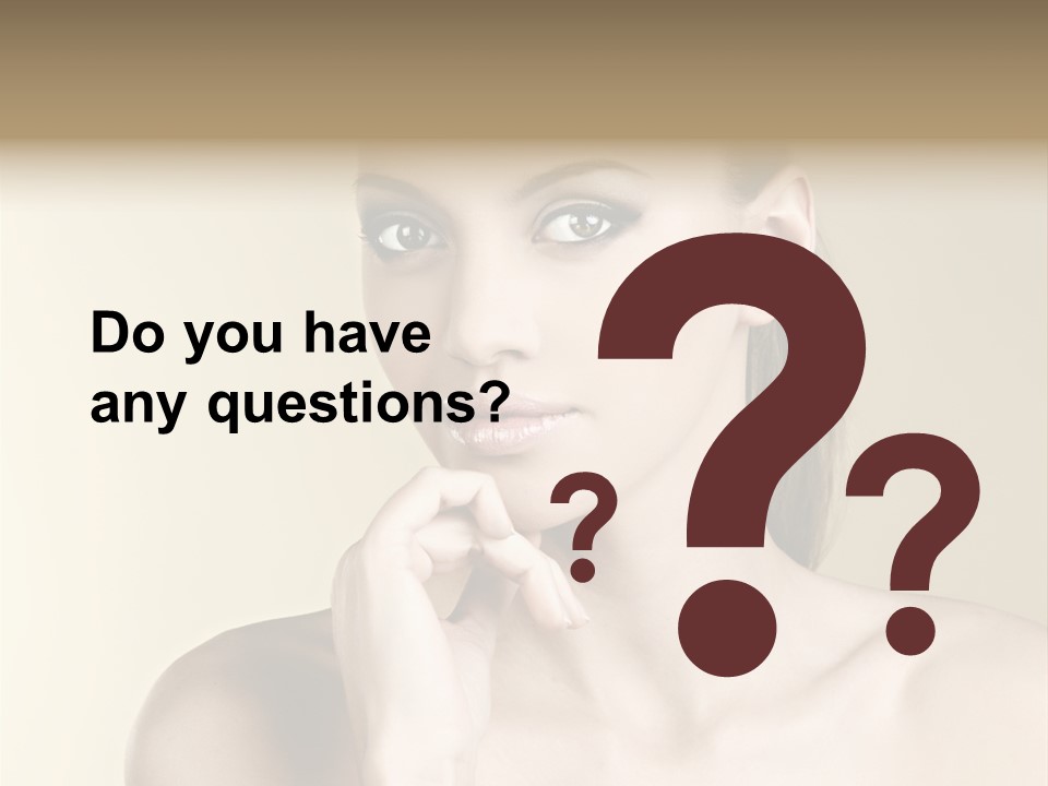 Beautiful Clear Female PowerPoint Template