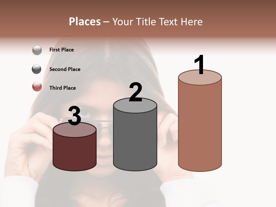 White Image Hand PowerPoint Template