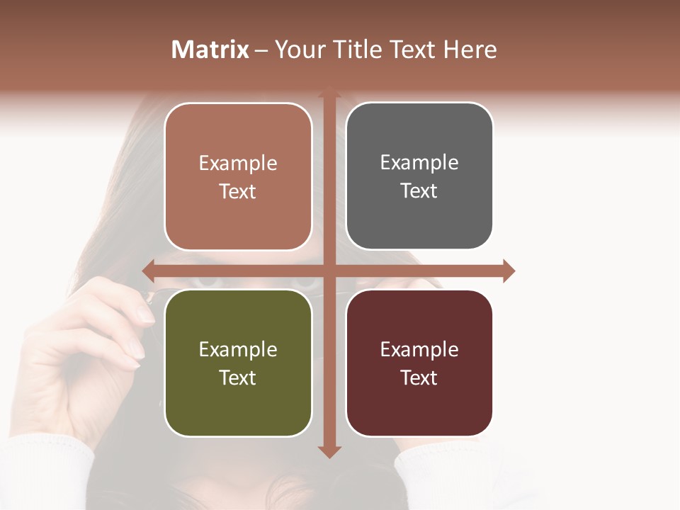 White Image Hand PowerPoint Template