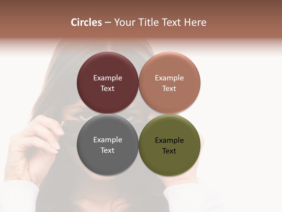 White Image Hand PowerPoint Template