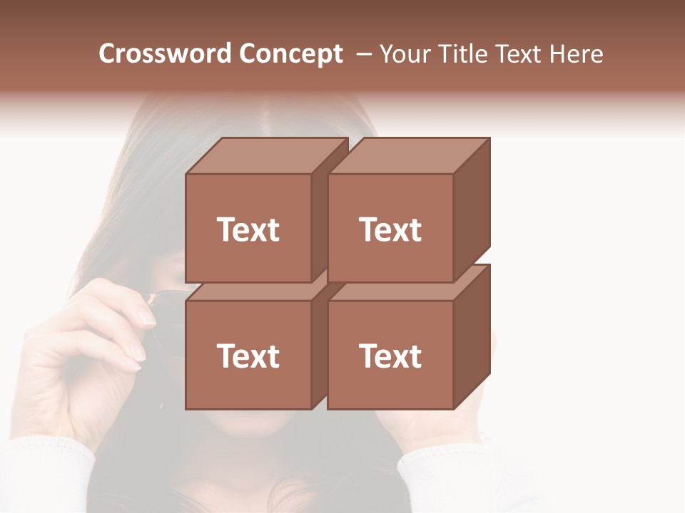 White Image Hand PowerPoint Template