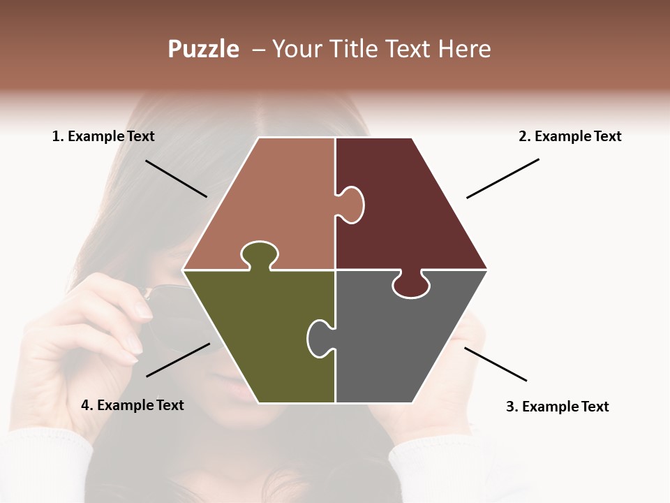 White Image Hand PowerPoint Template