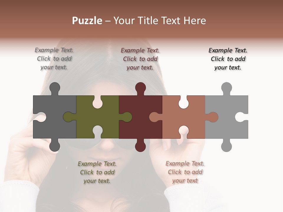 White Image Hand PowerPoint Template