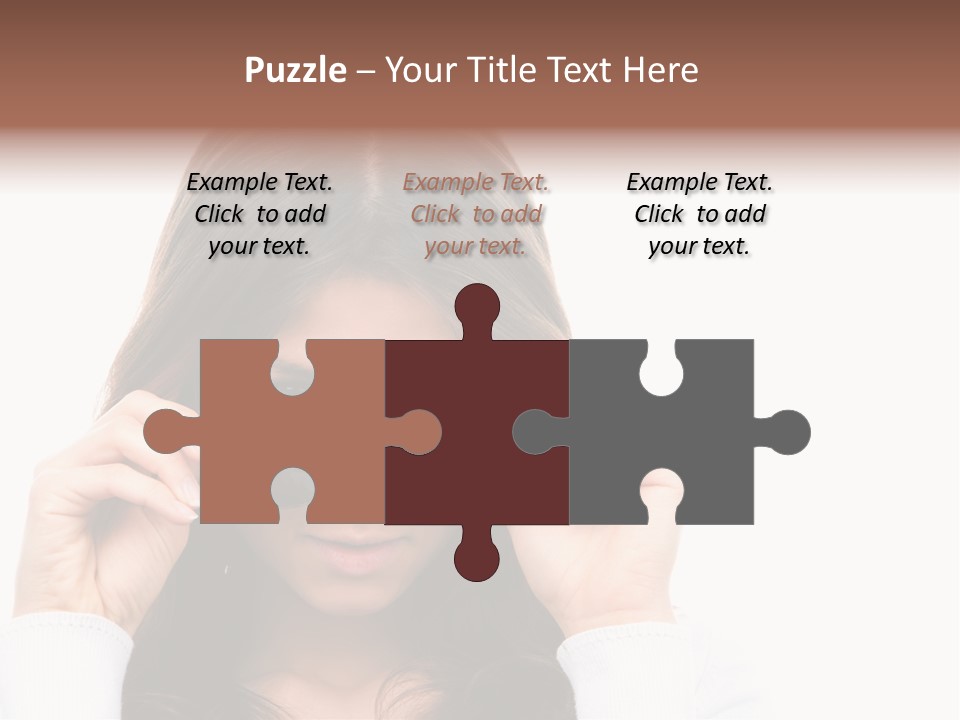 White Image Hand PowerPoint Template