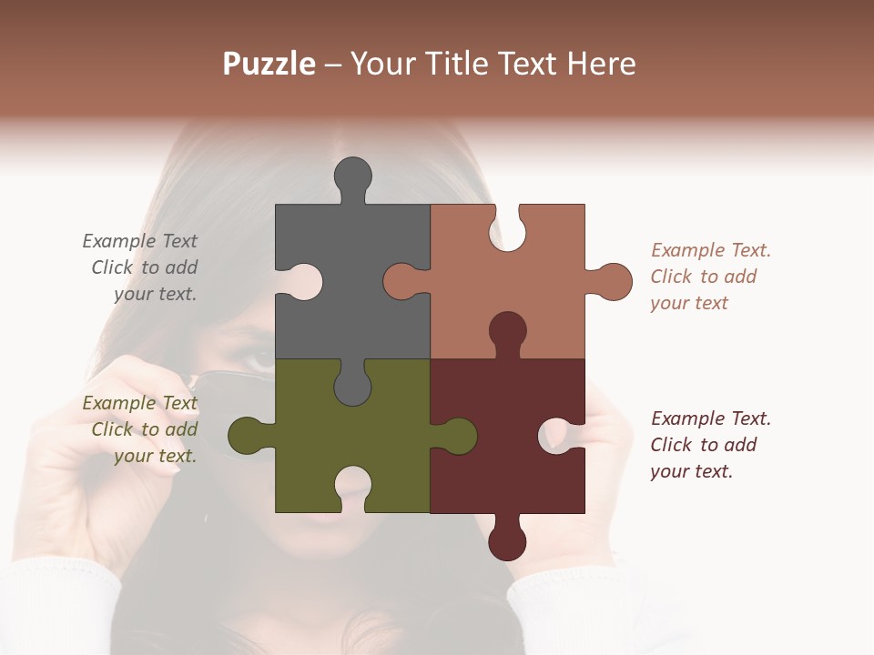 White Image Hand PowerPoint Template