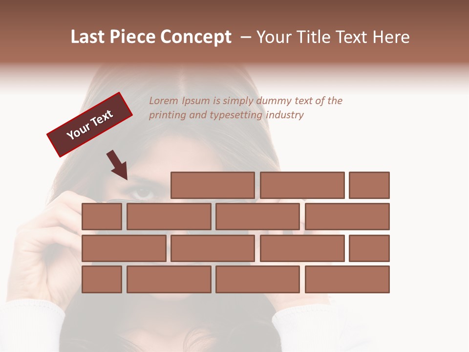 White Image Hand PowerPoint Template