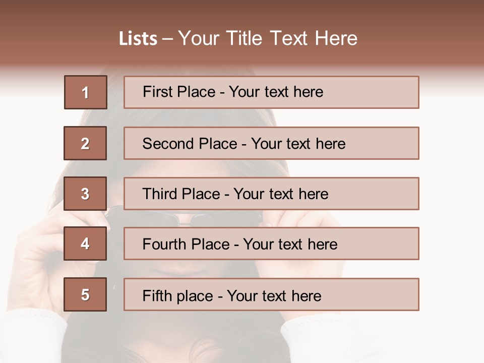 White Image Hand PowerPoint Template
