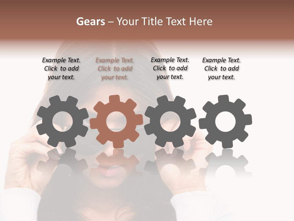 White Image Hand PowerPoint Template