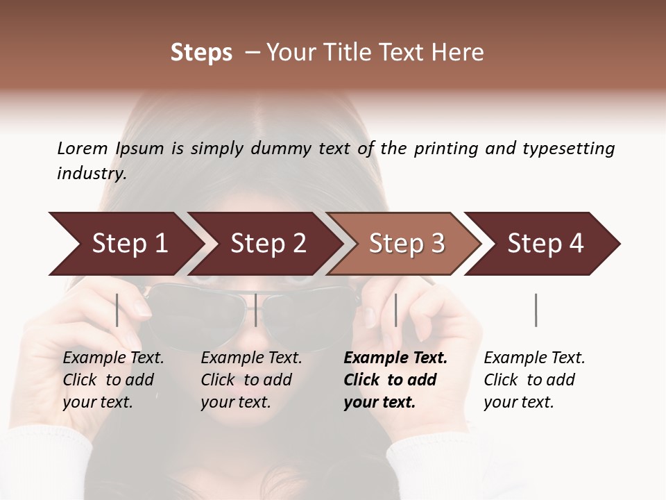 White Image Hand PowerPoint Template