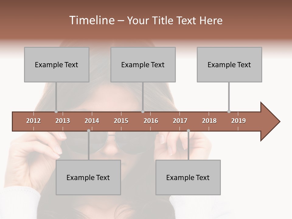 White Image Hand PowerPoint Template