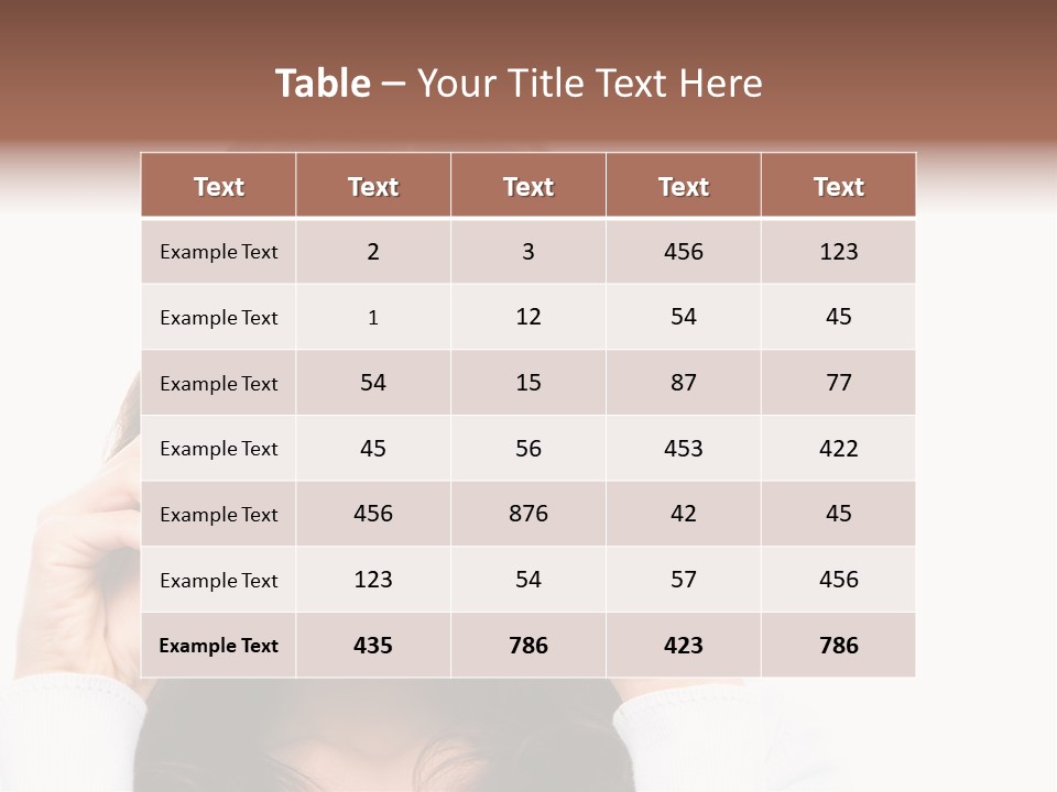 White Image Hand PowerPoint Template