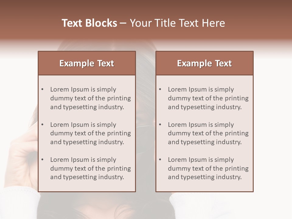 White Image Hand PowerPoint Template
