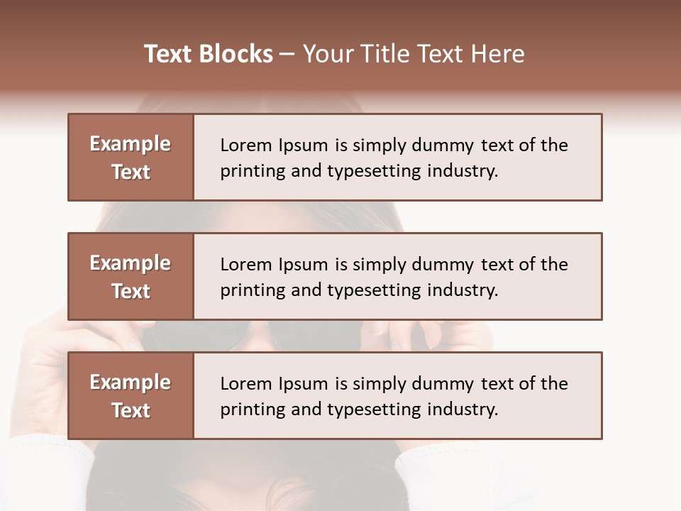 White Image Hand PowerPoint Template