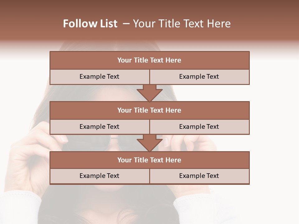 White Image Hand PowerPoint Template