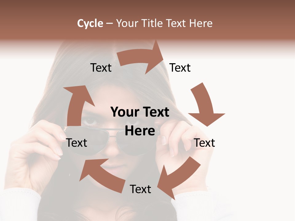 White Image Hand PowerPoint Template