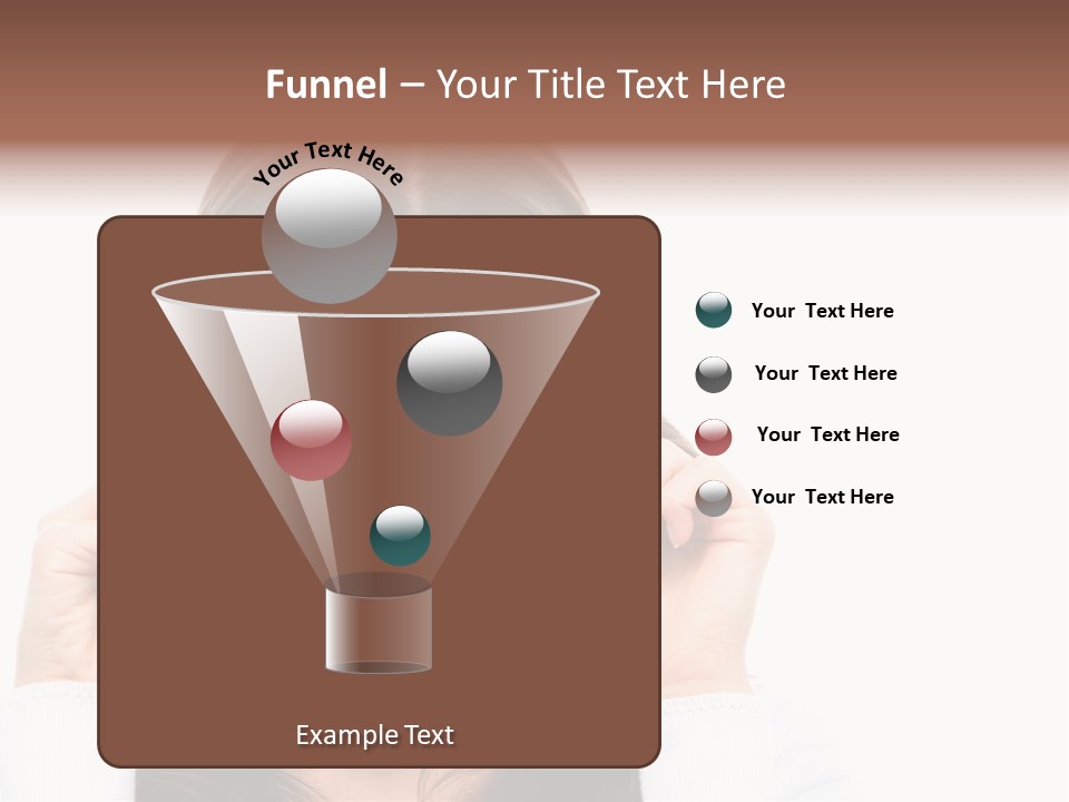 White Image Hand PowerPoint Template