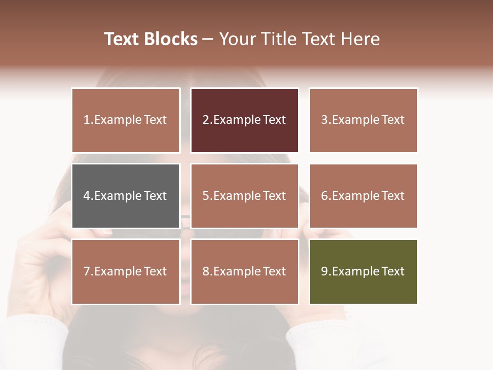 White Image Hand PowerPoint Template