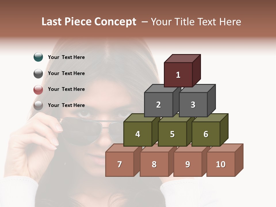 White Image Hand PowerPoint Template