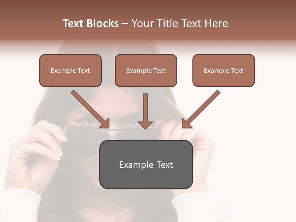 White Image Hand PowerPoint Template