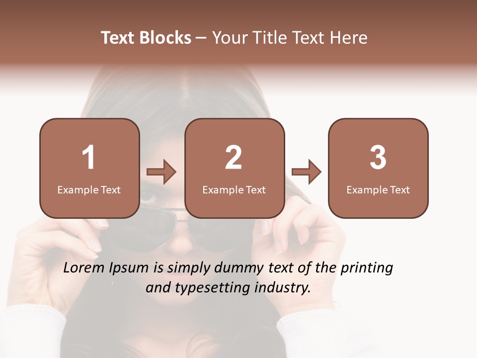 White Image Hand PowerPoint Template