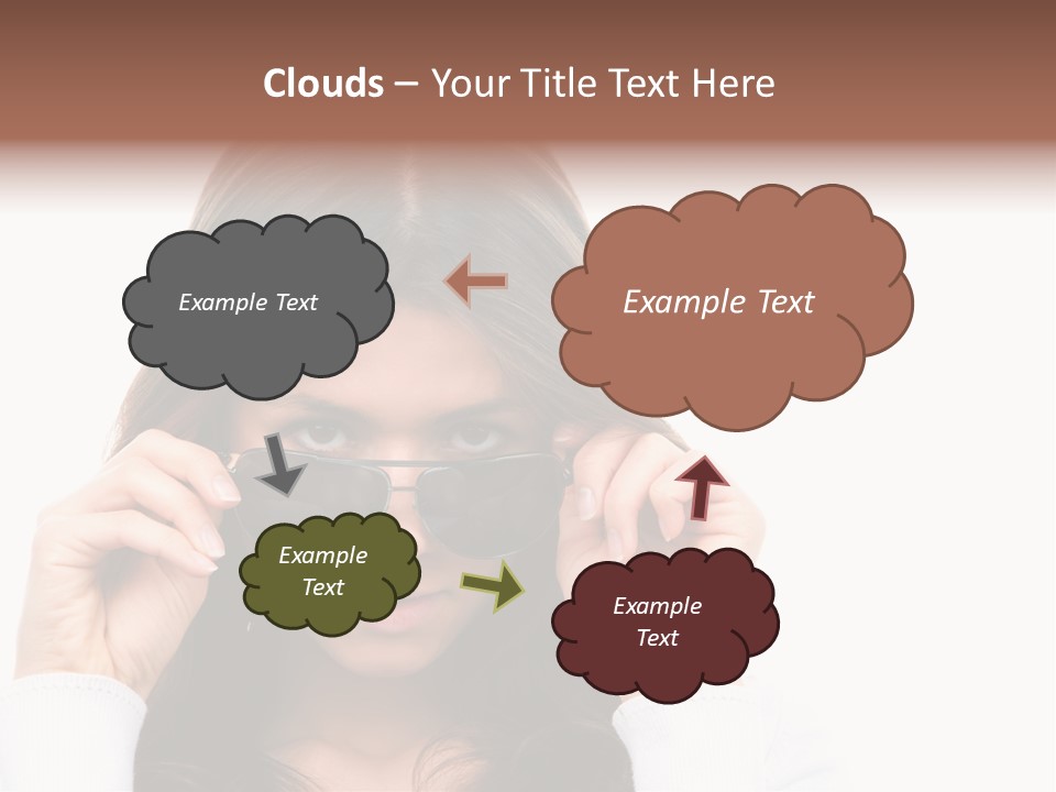 White Image Hand PowerPoint Template