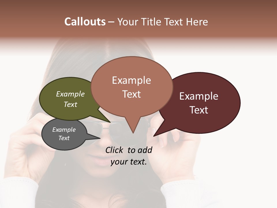 White Image Hand PowerPoint Template