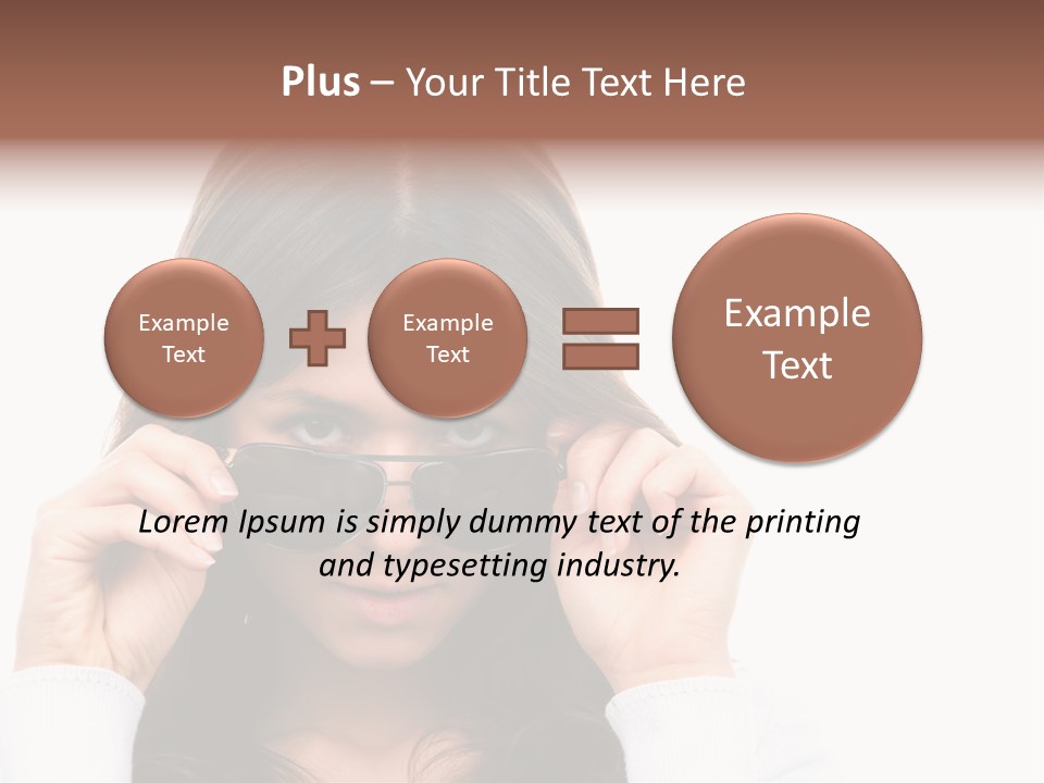 White Image Hand PowerPoint Template