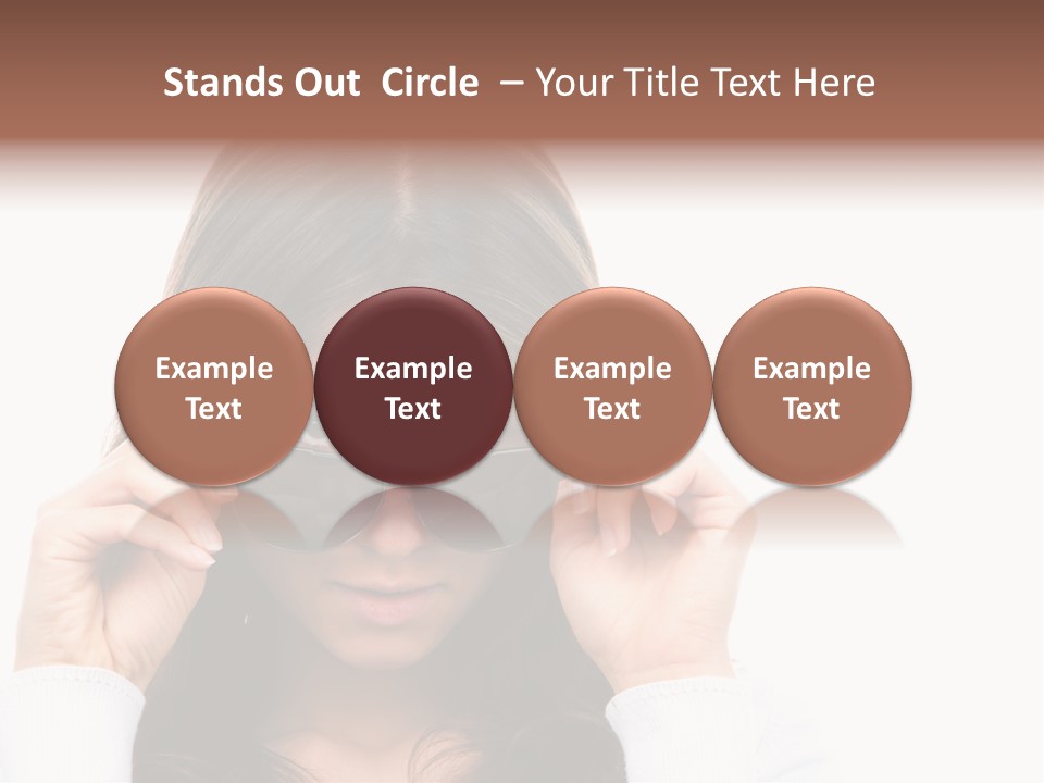 White Image Hand PowerPoint Template