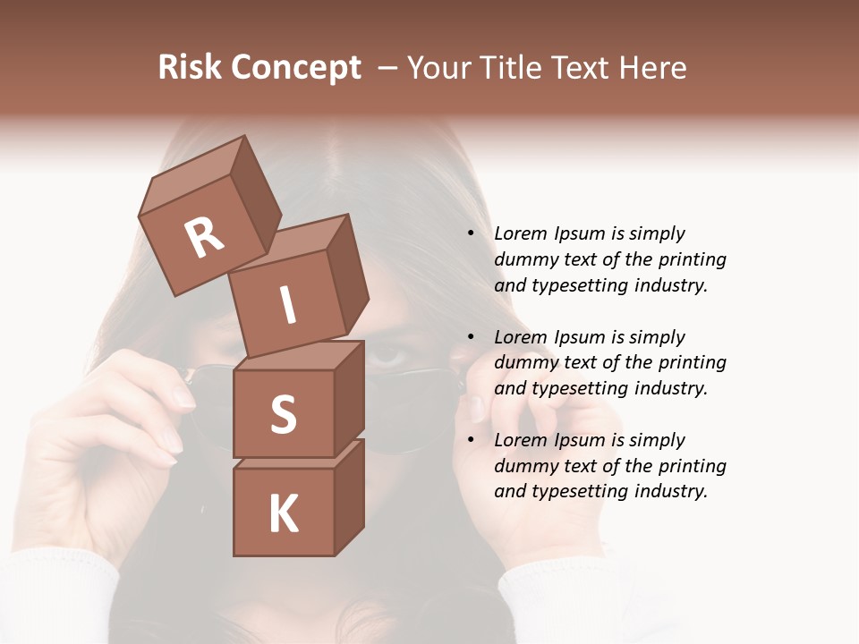 White Image Hand PowerPoint Template