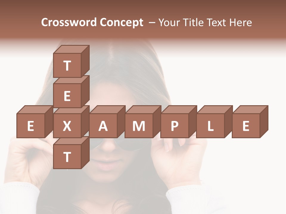 White Image Hand PowerPoint Template