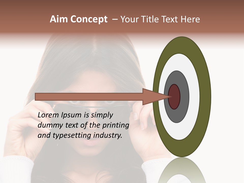 White Image Hand PowerPoint Template