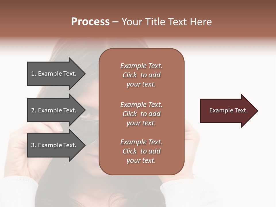 White Image Hand PowerPoint Template