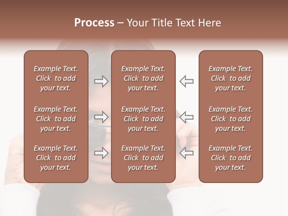 White Image Hand PowerPoint Template