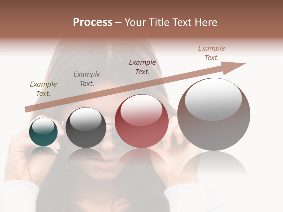 White Image Hand PowerPoint Template