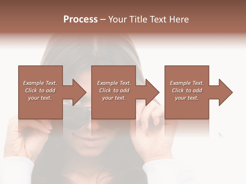 White Image Hand PowerPoint Template