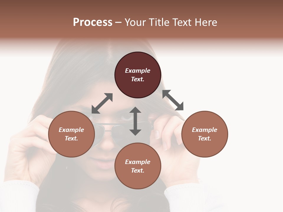 White Image Hand PowerPoint Template